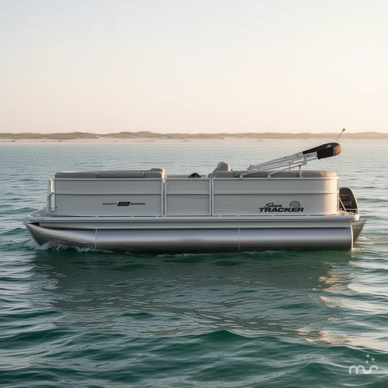 Slide: The Image of Sun Tracker Party Barge 20 DLX 2026 - 1