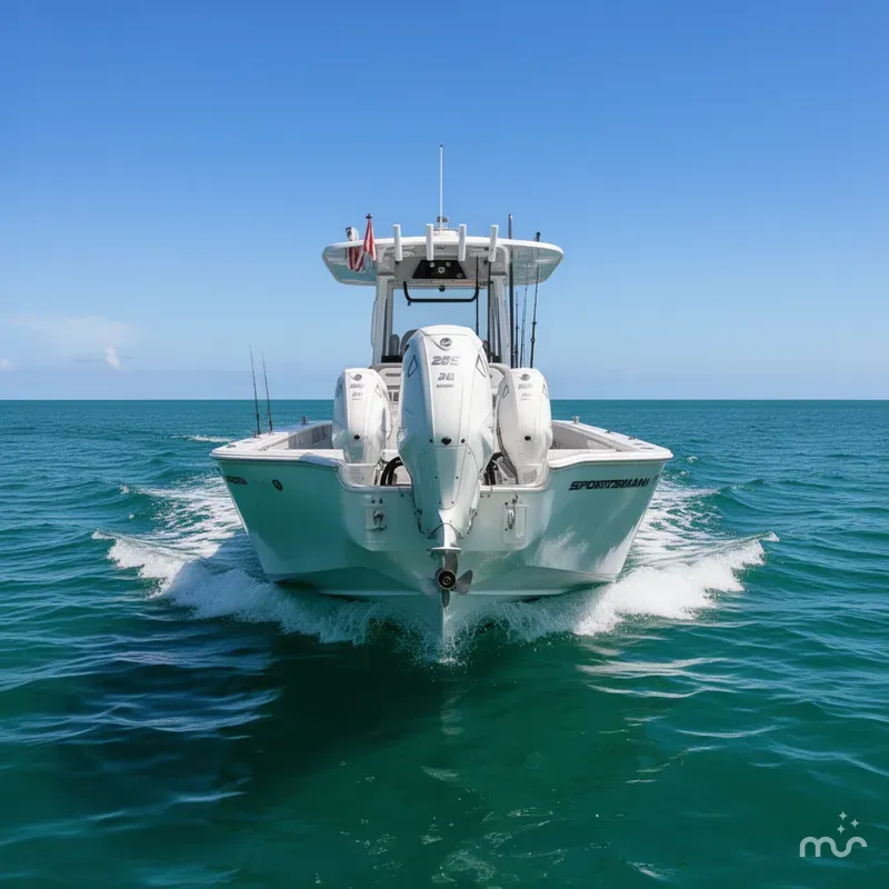 Slide: The Image of Sportsman Masters 267OE Bay Boat 2023 - 1