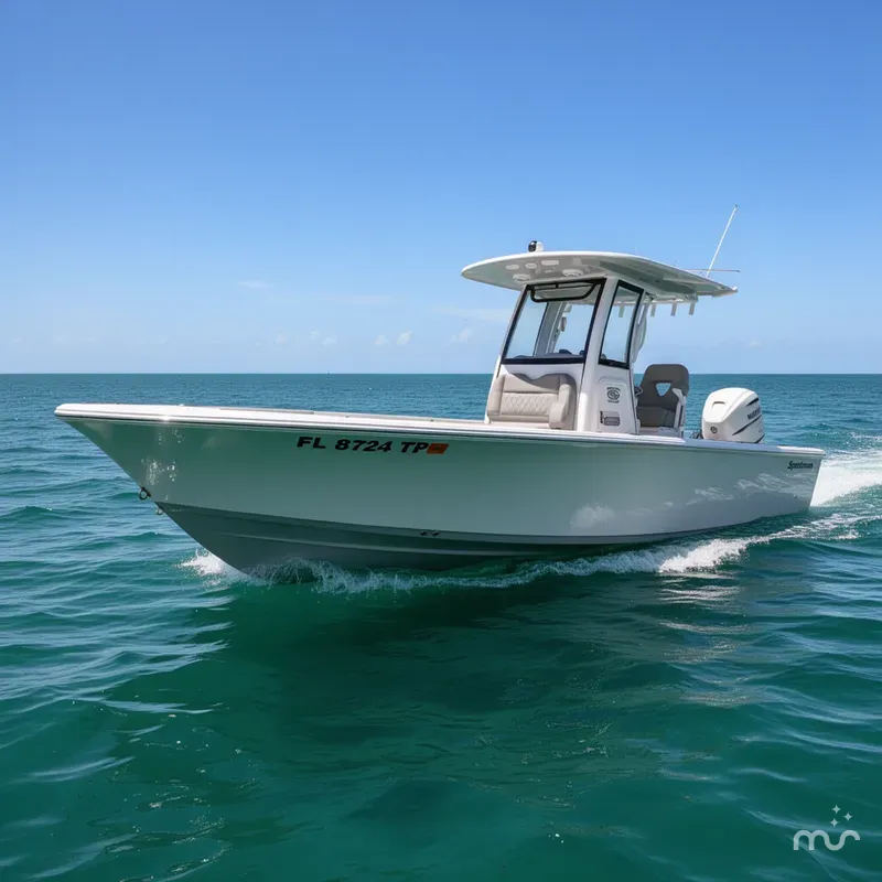 Slide: The Image of Sportsman Masters 267OE Bay Boat 2023 - 2