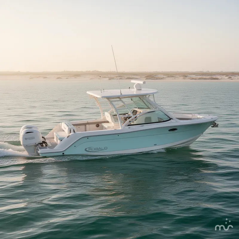 Slide: The Image of Robalo R317 Dual Console 2026 - 2