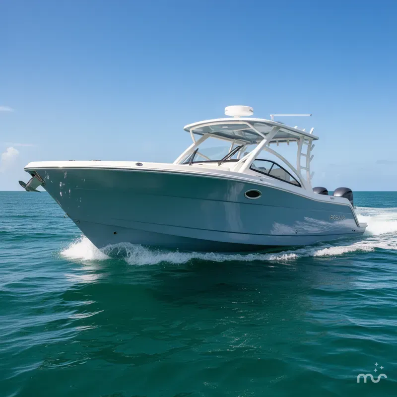 Slide: The Image of Robalo R317 Dual Console 2026 - 2