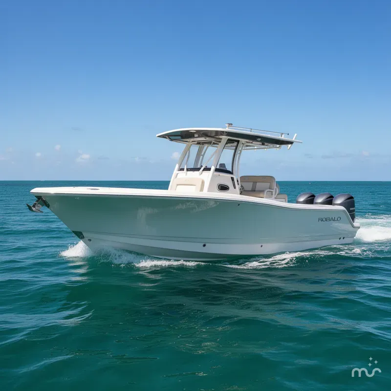 Slide: The Image of Robalo R300 Center Console 2026 - 2