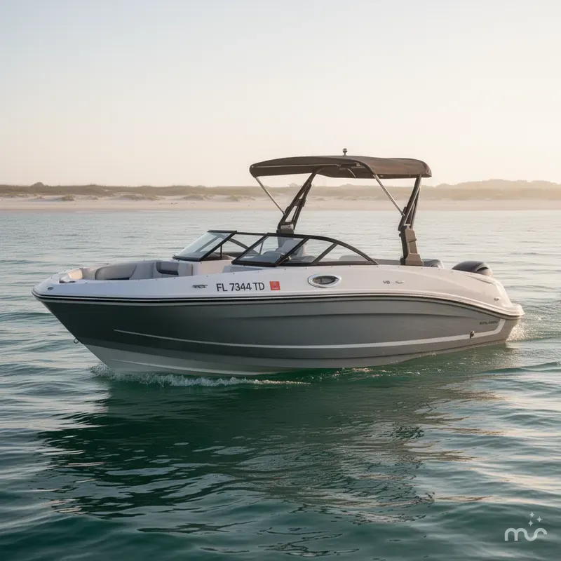 Slide: The Image of Bayliner VR6 Bowrider OB 2021 - 2