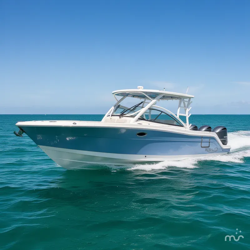 Slide: The Image of Robalo R317 Dual Console 2026 - 2