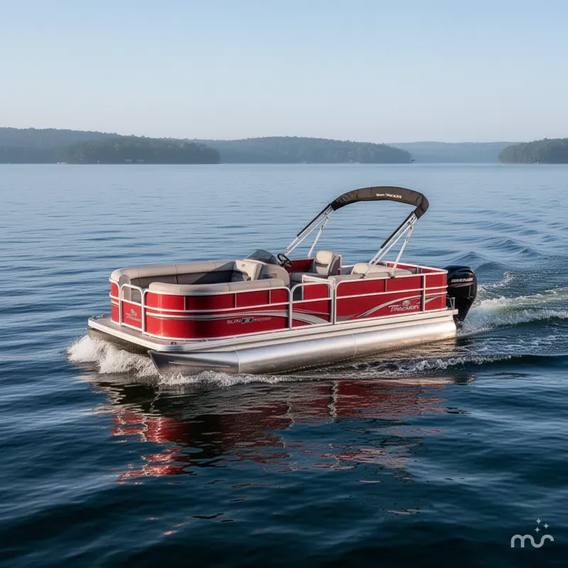 Slide: The Image of Sun Tracker Party Barge 18 DLX 2026 - 4