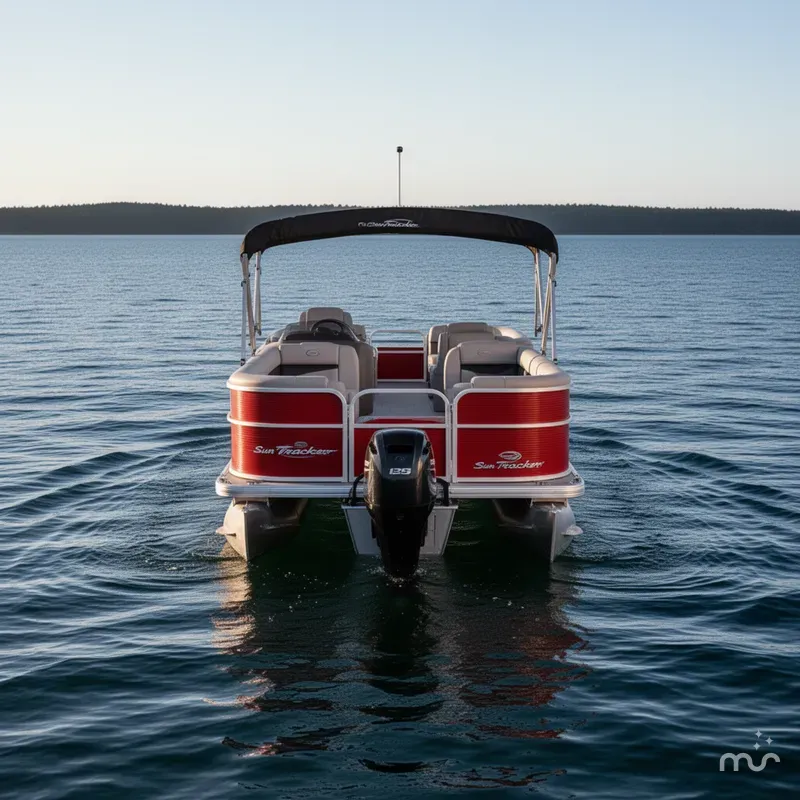 Slide: The Image of Sun Tracker Party Barge 18 DLX 2026 - 3
