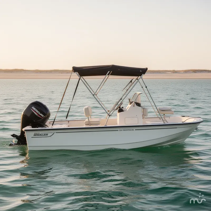 Slide: The Image of Boston Whaler 150 Montauk 2023 - 2