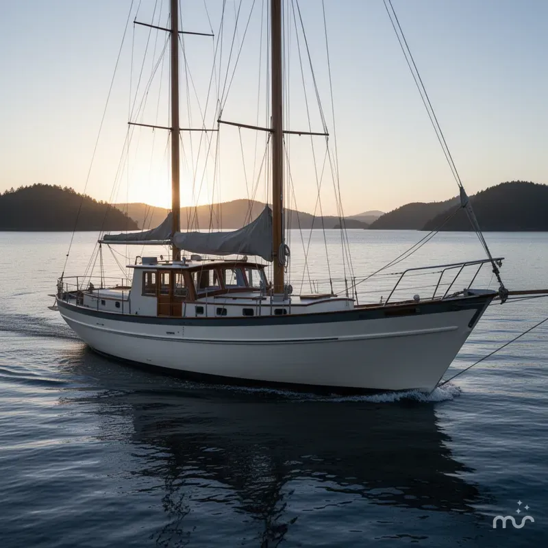 The Image of Alden Pilothouse Staysail Schooner 1965 - 0