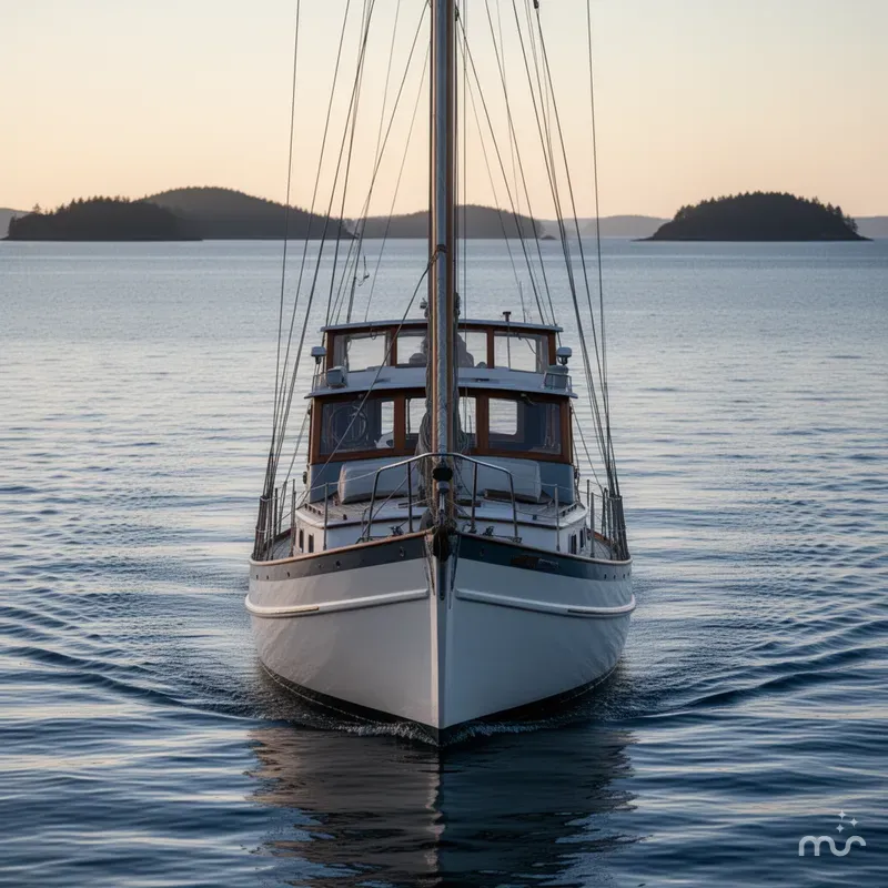 Slide: The Image of Alden Pilothouse Staysail Schooner 1965 - 2