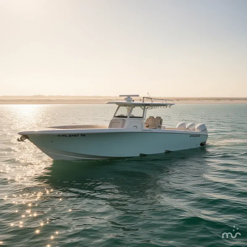 Slide: The Image of Fountain 34 Center Console 2021 - 4