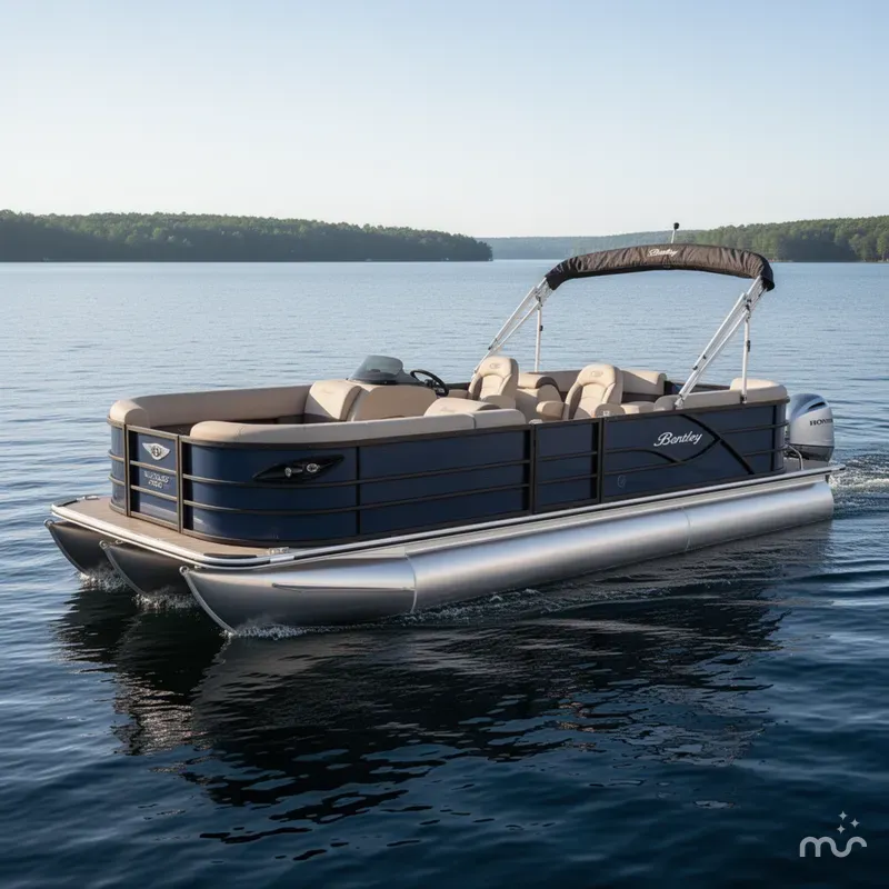The Image of Bentley Pontoons Legacy 220 Navigator Quad Lounge & Honda 4-Stroke EFI 2026 - 0