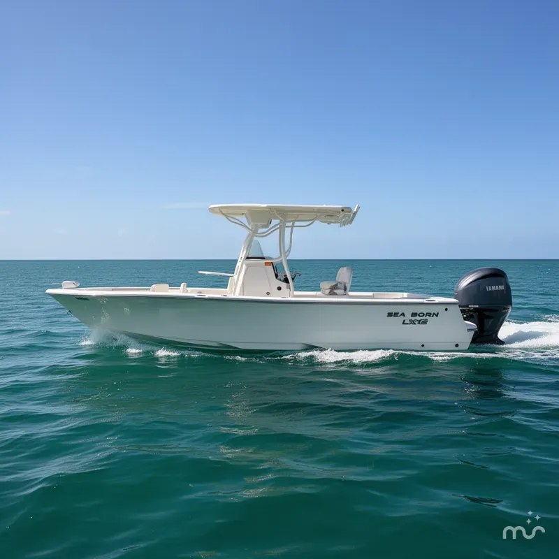 Slide: The Image of Sea Born LX24 Center Console 2023 - 2