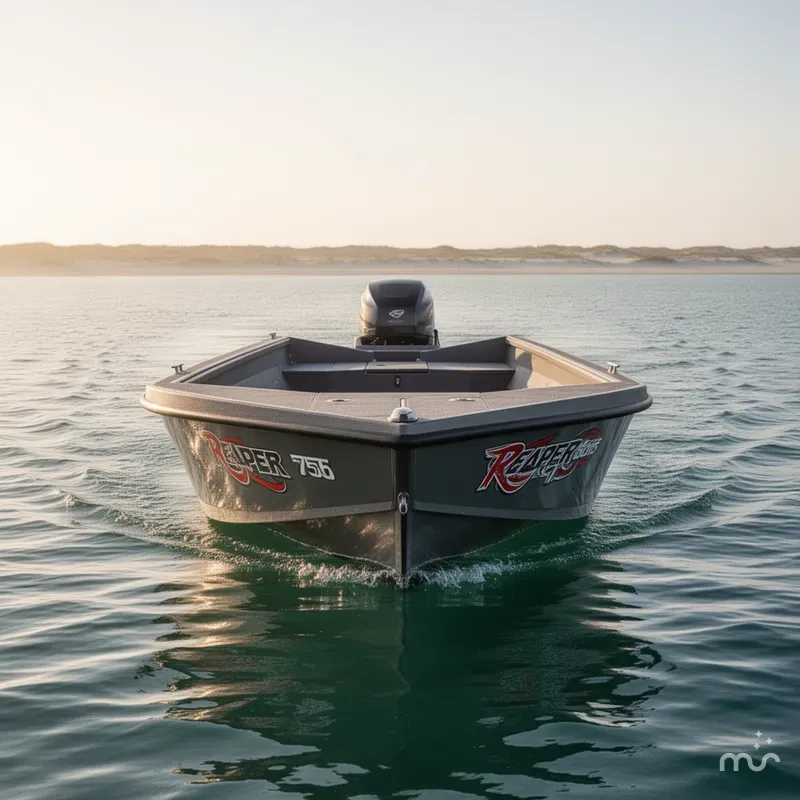 Slide: The Image of Reaper Boats 756 Step Transom 2026 - 1