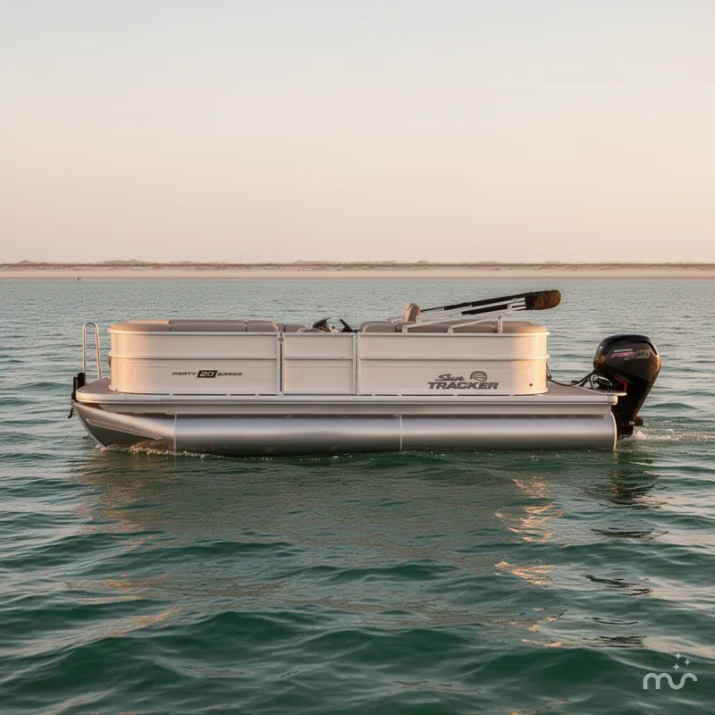 Slide: The Image of Sun Tracker Party Barge 20 DLX 2026 - 1