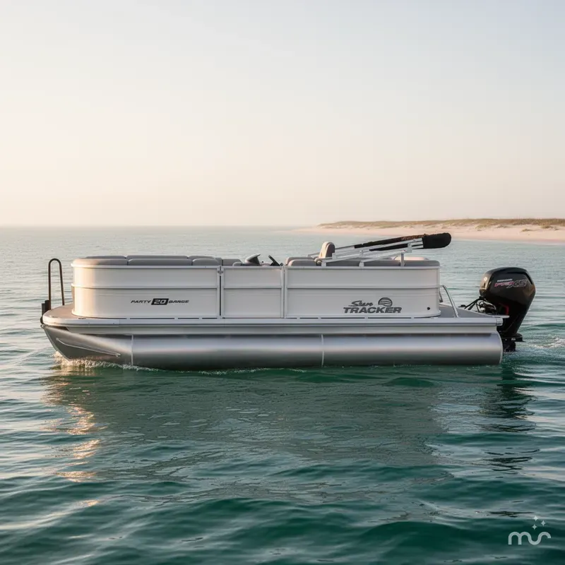 Slide: The Image of Sun Tracker Party Barge 20 DLX 2026 - 1