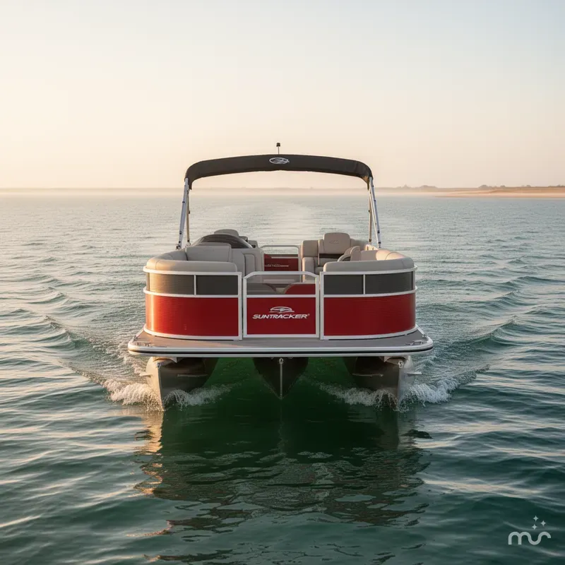 Slide: The Image of Sun Tracker Party Barge 18 DLX 2026 - 2