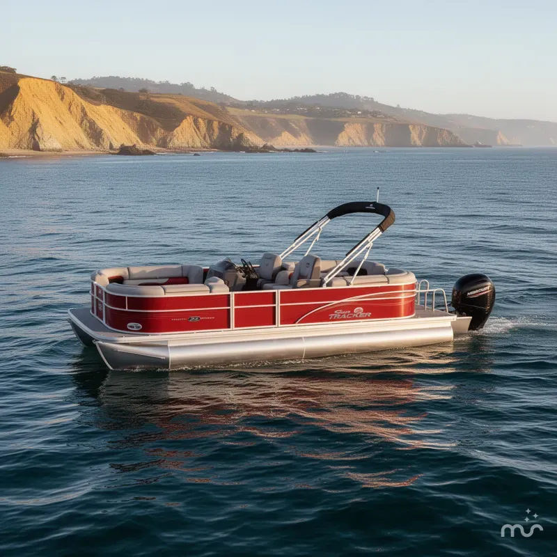 Slide: The Image of Sun Tracker Party Barge 22 DLX 2026 - 1
