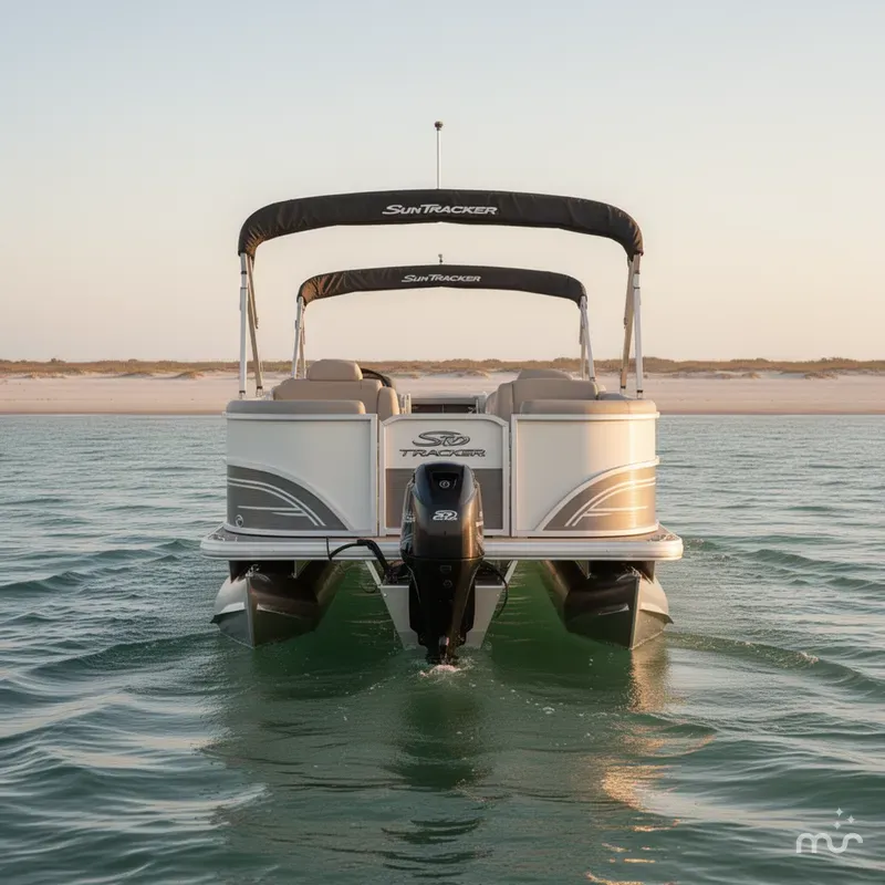 Slide: The Image of Sun Tracker Party Barge 20 DLX 2026 - 2