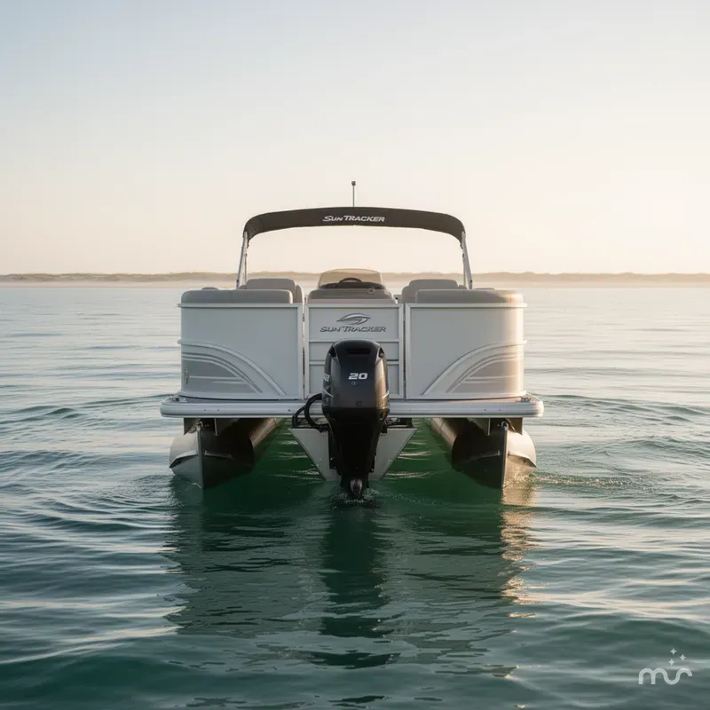 Slide: The Image of Sun Tracker Party Barge 20 DLX 2026 - 2