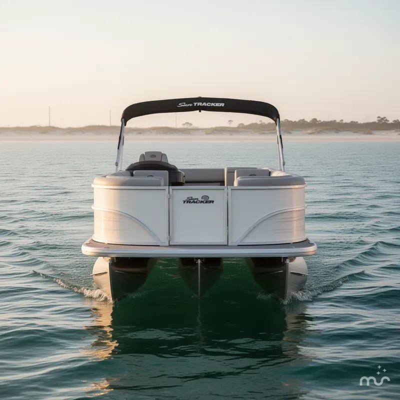 Slide: The Image of Sun Tracker Party Barge 20 DLX 2026 - 3