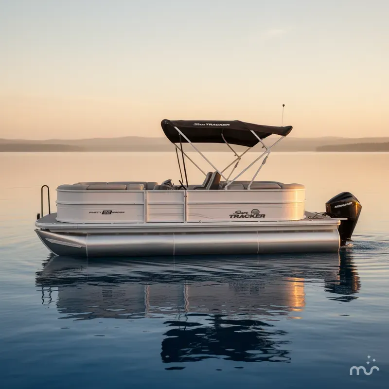 Slide: The Image of Sun Tracker Party Barge 22 XP3 2026 - 1
