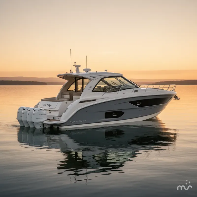 Slide: The Image of Sea Ray Sundancer 370 Outboard 2023 - 2