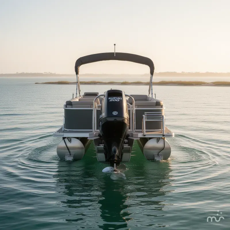 Slide: The Image of Avalon Catalina 2385QL W/Suzuki 200HP Engine 2021 - 2
