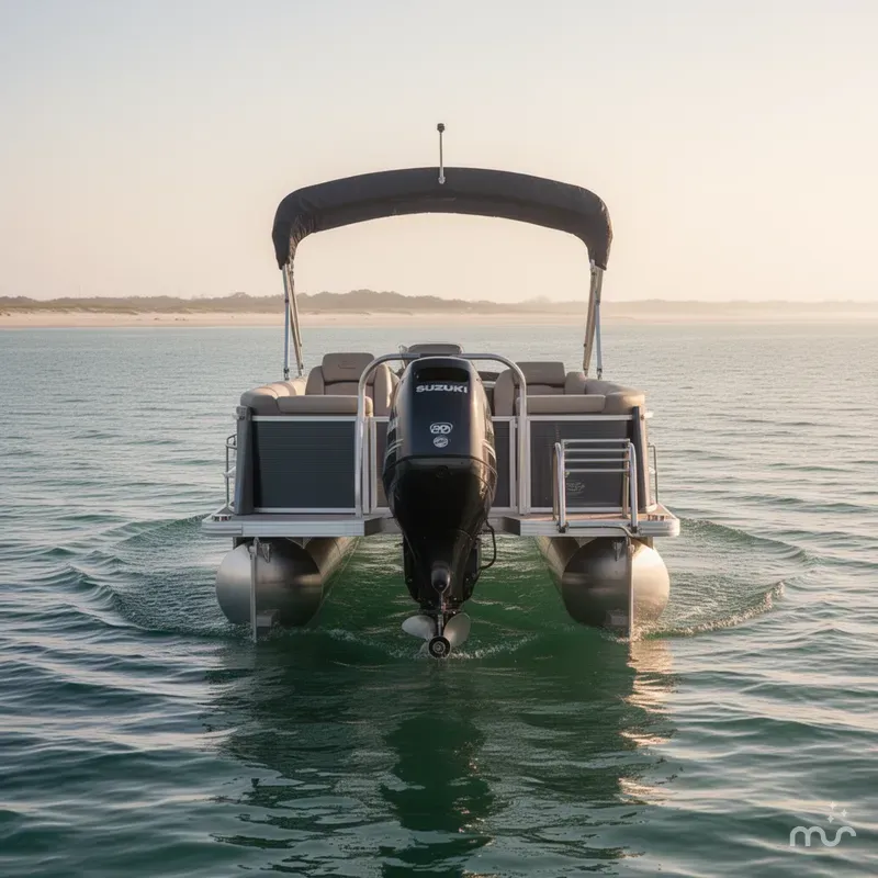 Slide: The Image of Avalon Catalina 2385QL W/Suzuki 200HP Engine And Trailer 2021 - 2