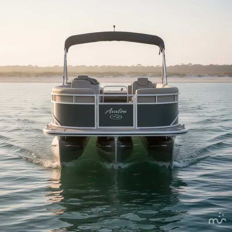 Slide: The Image of Avalon Catalina 2385QL W/Suzuki 200HP Engine And Trailer 2021 - 3