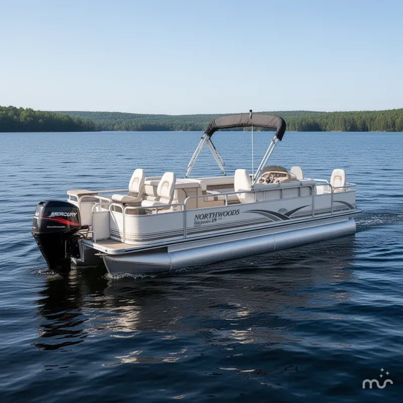 The Image of Northwoods 2223 Escapade & 40HP Mercury Bigfoot 4Stroke 2002 - 0