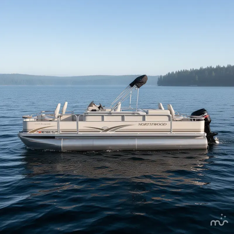Slide: The Image of Northwoods 2223 Escapade & 40HP Mercury Bigfoot 4Stroke 2002 - 1