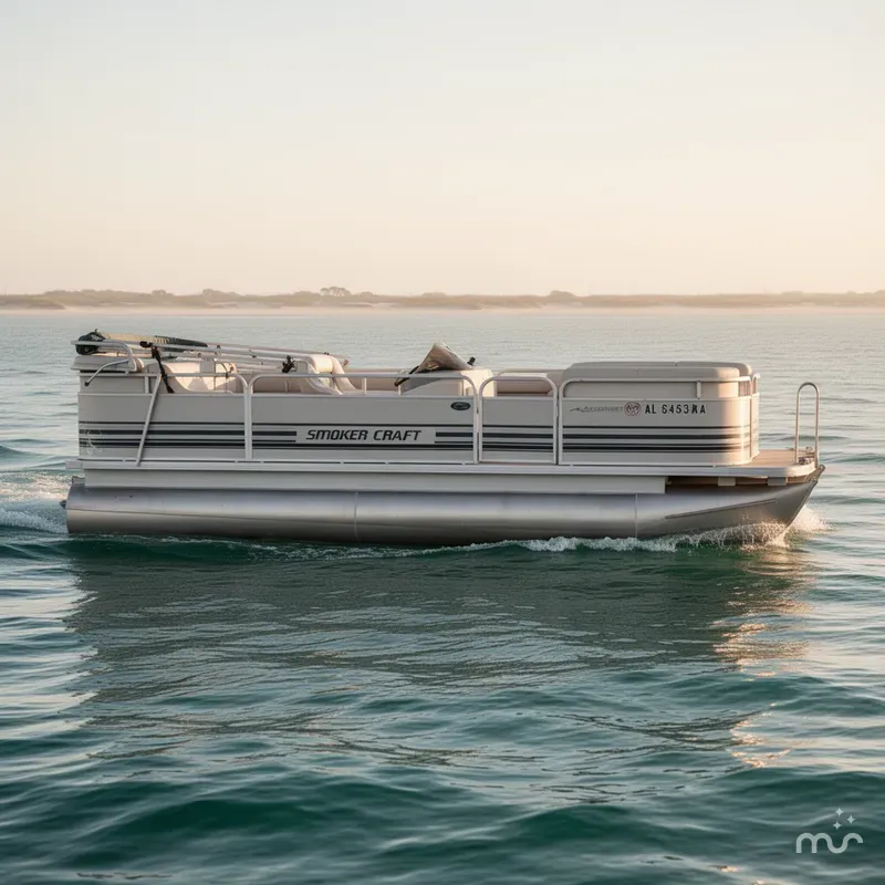 The Image of Smoker Craft Adventurer SUNSPORT PONTOON 1998 - 0
