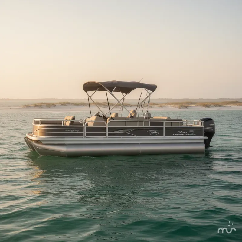 Slide: The Image of Tracker Bass Buggy 22 DLX FISHING BARGE 115HP 2017 - 2