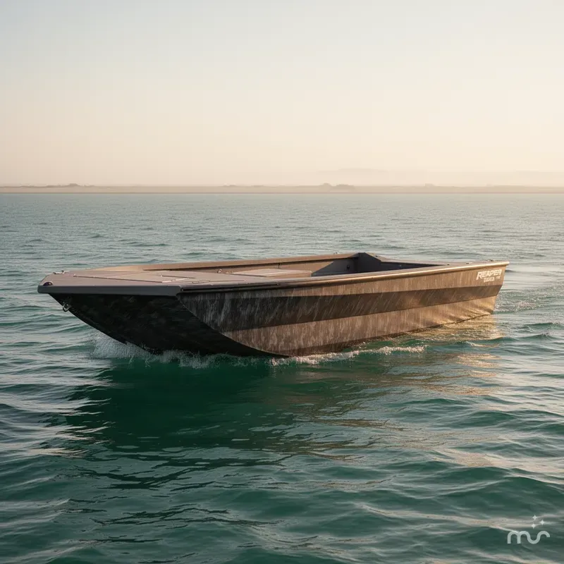Slide: The Image of Reaper Boats 756 Step Transom 2026 - 2