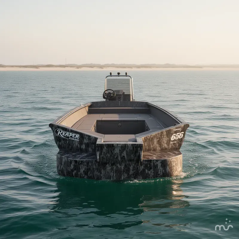 Slide: The Image of Reaper Boats 656 Step Transom 2026 - 2