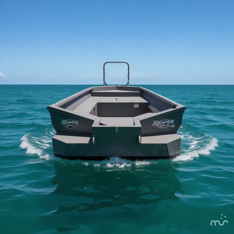 Slide: The Image of Reaper Boats 656 Step Transom 2026 - 2