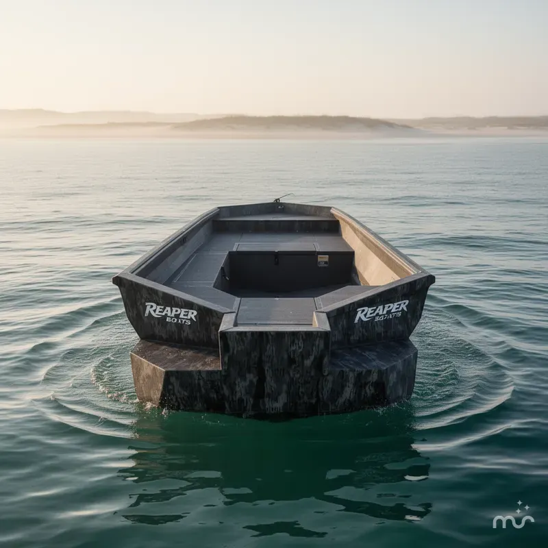 Slide: The Image of Reaper Boats 756 Step Transom 2026 - 2