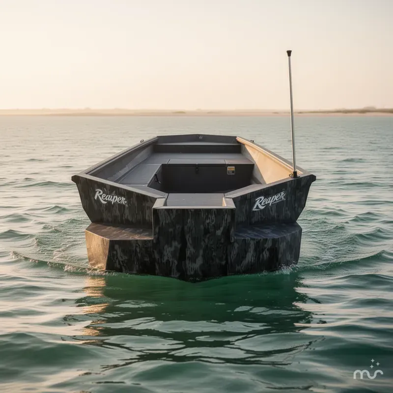 Slide: The Image of Reaper Boats 756 Step Transom 2026 - 2