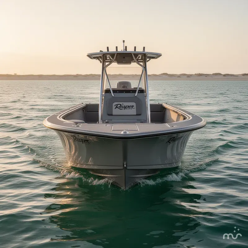 Slide: The Image of Reaper Boats 756 Step Transom 2026 - 1