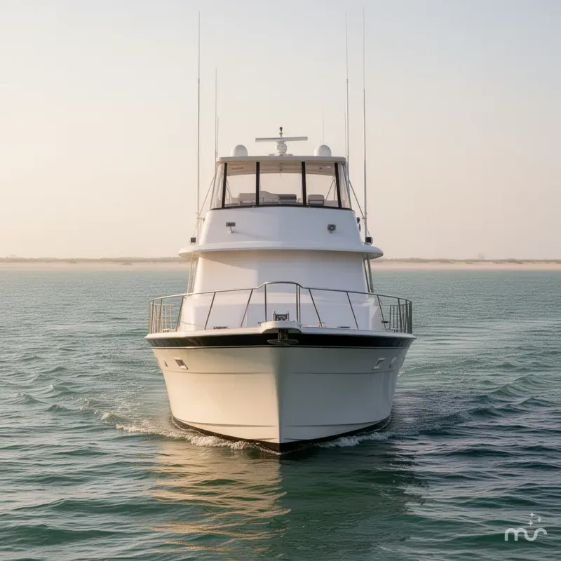 Slide: The Image of Hatteras 61 Cockpit MY 1984 - 1