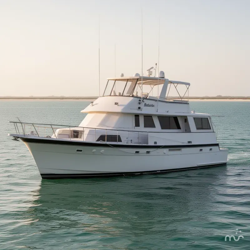 Slide: The Image of Hatteras 61 Cockpit MY 1984 - 2