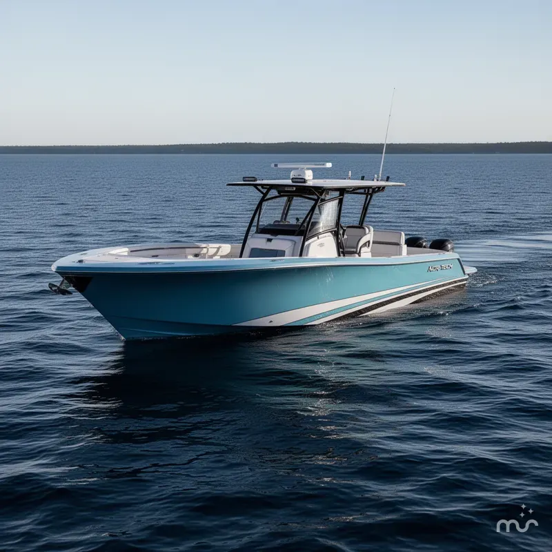 Slide: The Image of Nor-Tech 390 Sport Center Console 2026 - 2