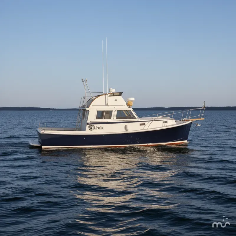 Slide: The Image of Wilbur Flybridge Cruiser 1986 - 2