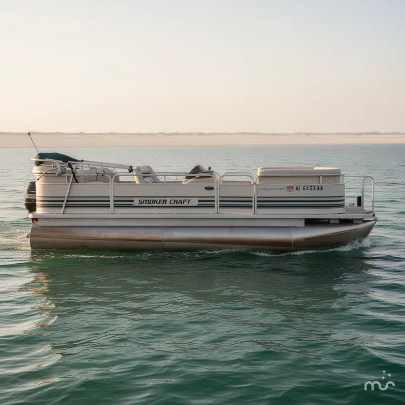 The Image of Smoker Craft Adventurer SUNSPORT PONTOON 1998 - 0