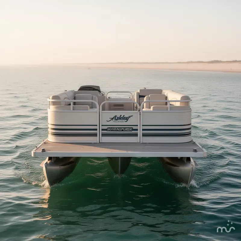 Slide: The Image of Smoker Craft Adventurer SUNSPORT PONTOON 1998 - 1