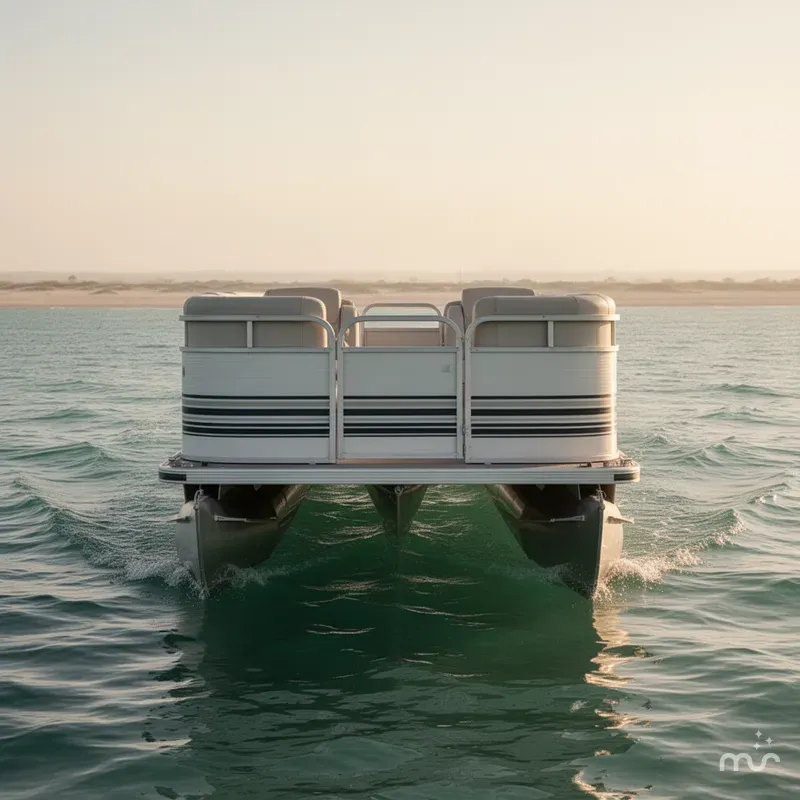 Slide: The Image of Smoker Craft Adventurer SUNSPORT PONTOON 1998 - 2