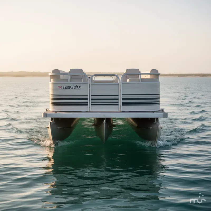 Slide: The Image of Smoker Craft Adventurer SUNSPORT PONTOON 1998 - 3