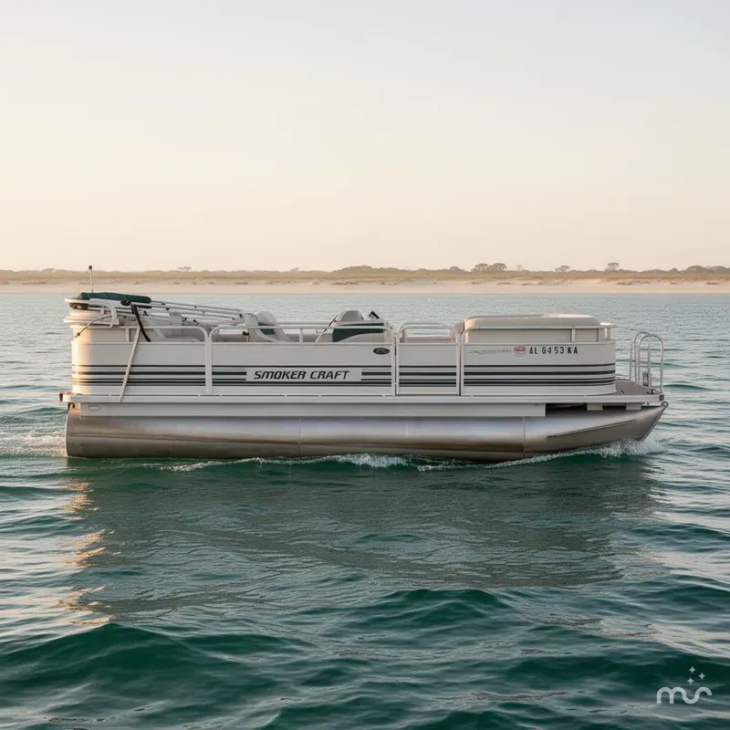 The Image of Smoker Craft Adventurer SUNSPORT PONTOON 1998 - 0
