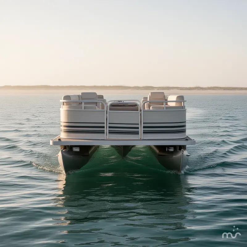 Slide: The Image of Smoker Craft Adventurer SUNSPORT PONTOON 1998 - 2