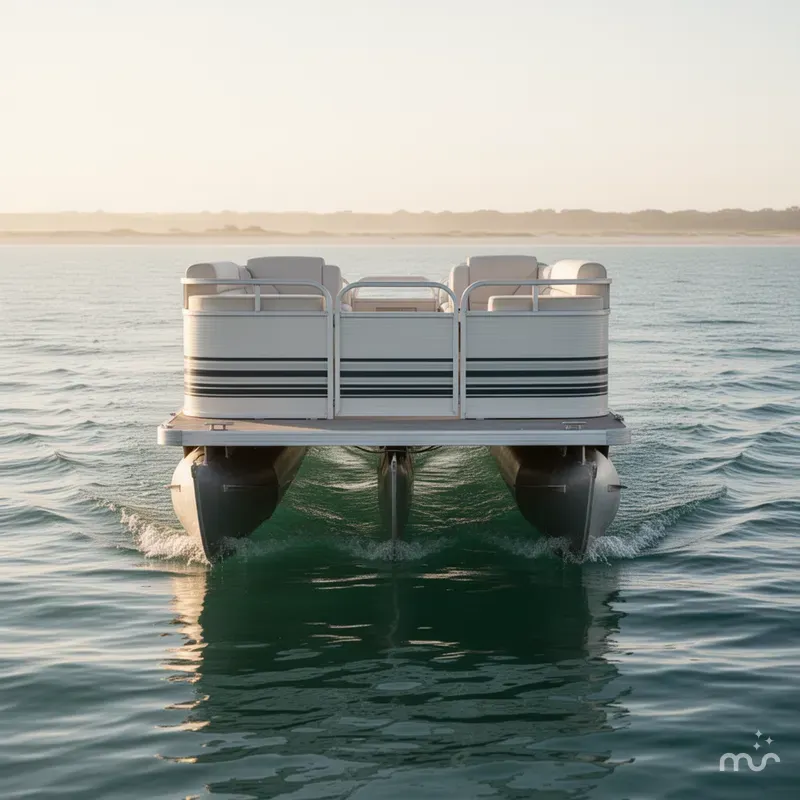 Slide: The Image of Smoker Craft Adventurer SUNSPORT PONTOON 1998 - 3